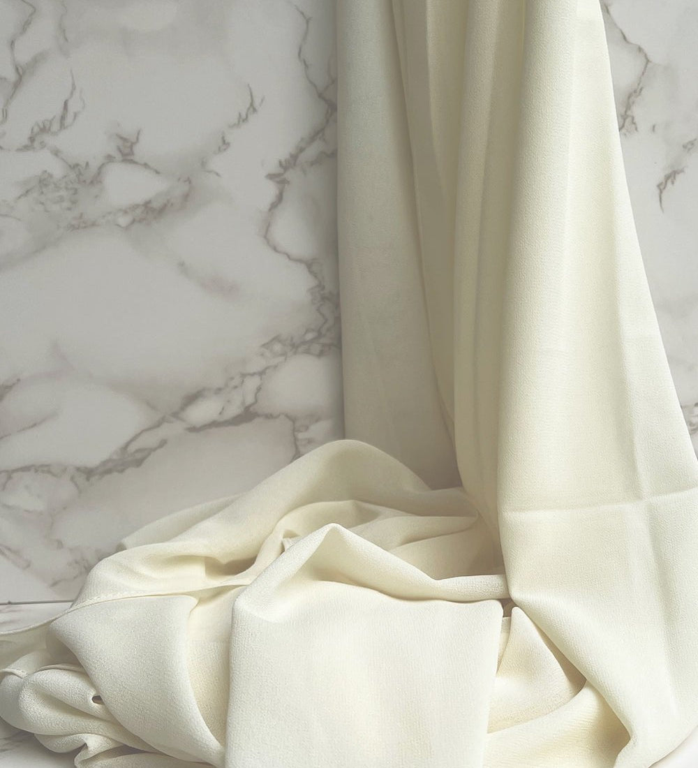 Banana Cream Chiffon Hijab - Chiffon