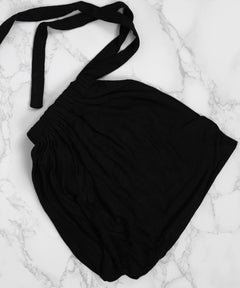 Midnight-Black Bindebonnet Jersey Untertuch -
