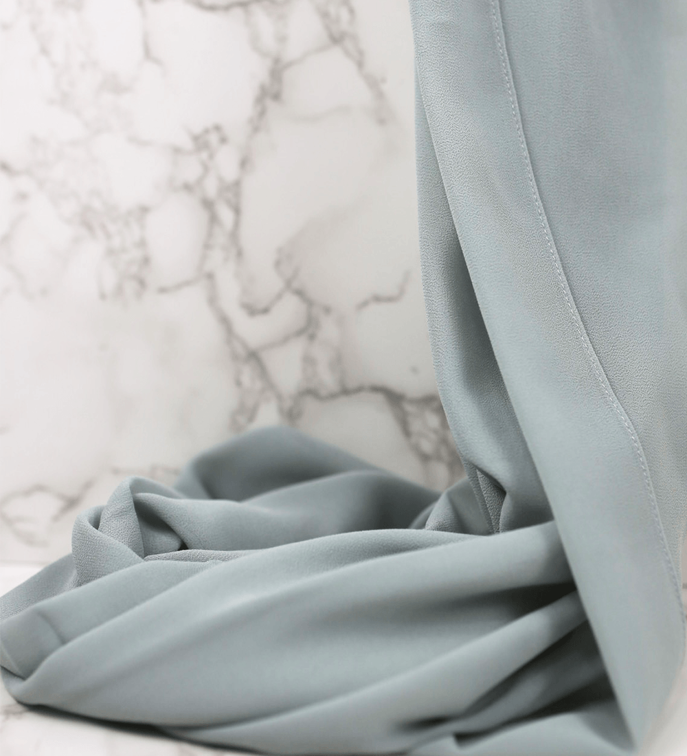 Pastell-Mint Chiffon Hijab - Chiffon