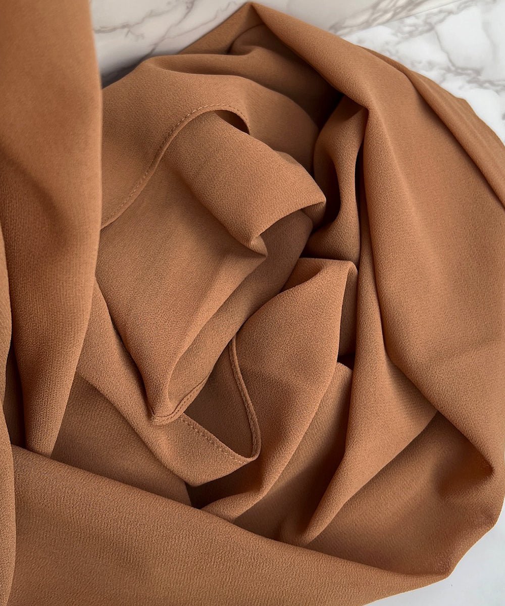 Peanut Butter Chiffon Hijab - Chiffon