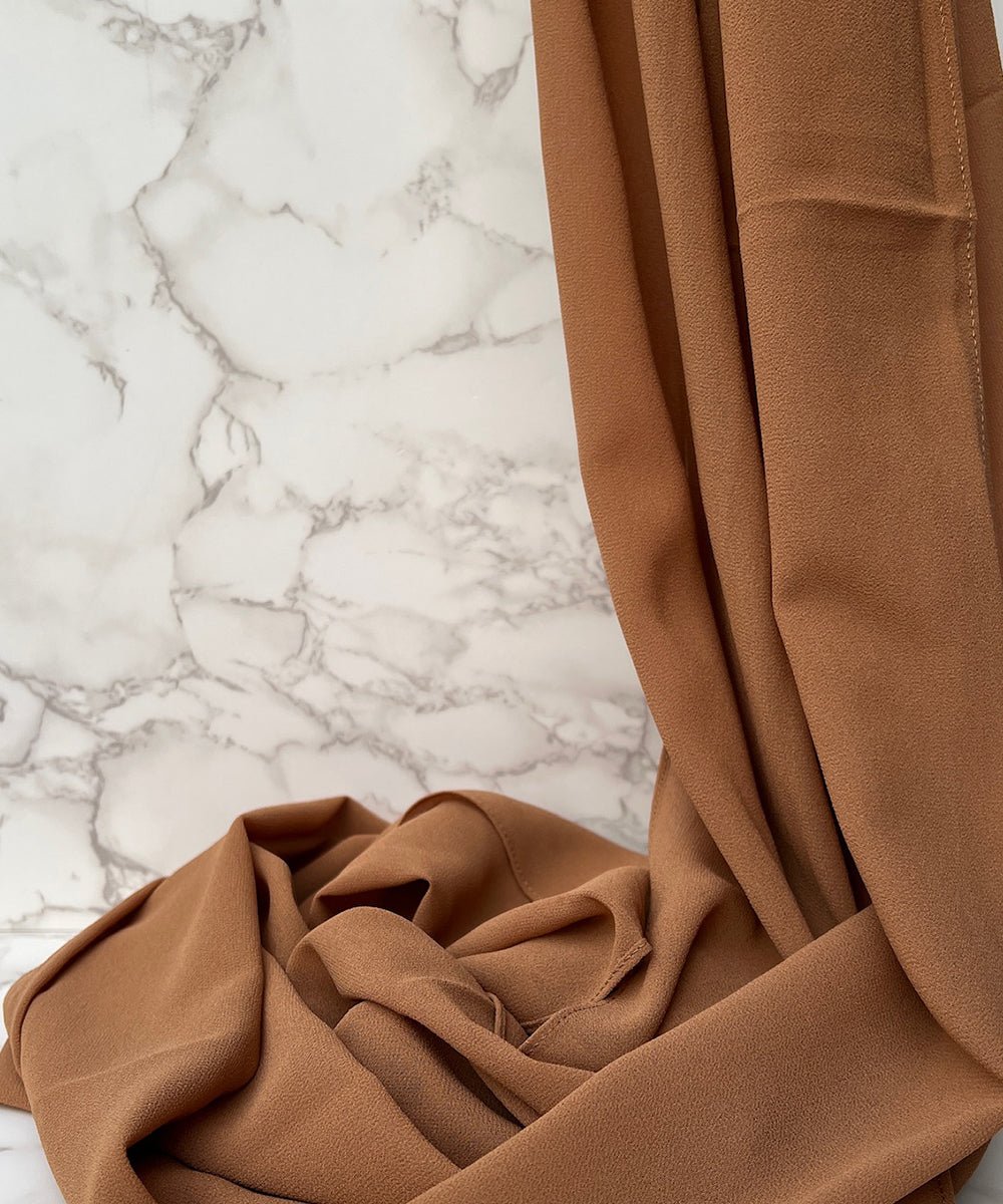 Peanut Butter Chiffon Hijab - Chiffon